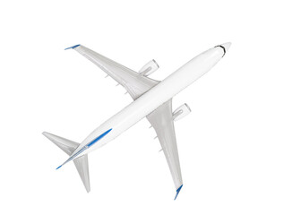 Model airplane isolated on transparent background - obrazy, fototapety, plakaty