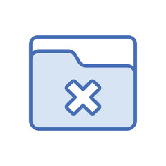 Fototapeta premium Remove Folder icon vector stock.