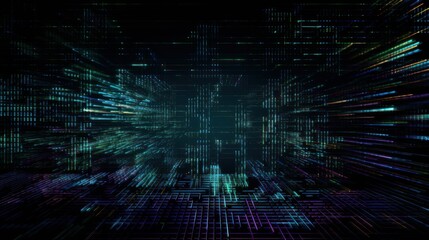 Cyber Glitchy Background