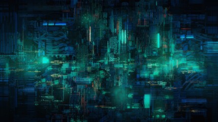 Cyber Glitchy Background
