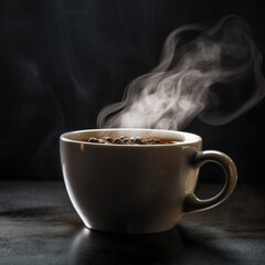 cup of coffee on the table, AI generated