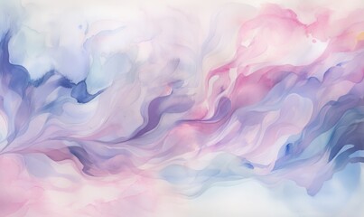 Fototapeta na wymiar an abstract painting of blue, pink, and white colors. generative ai