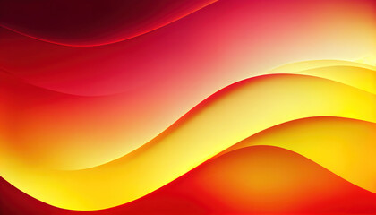 Abstract Shiny neon glass translucent wavy composition with gradient transition, elegant clean background - generative AI.