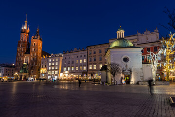 Naklejka na ściany i meble Kościół Świętego Wojciecha na rynku głównym w Krakowie / St. Adalbert's Church on the main square in Krakow