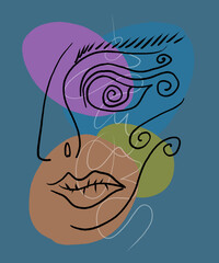 Abstract image for printing - digital painting