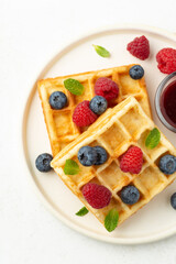 Sweet lemon waffles