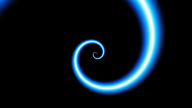 Endless abstract spiral. Seamless loop footage 4k. Spinning abstract spiral.