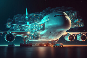 Aircraft Logistics and warehouse transportation, generative ai