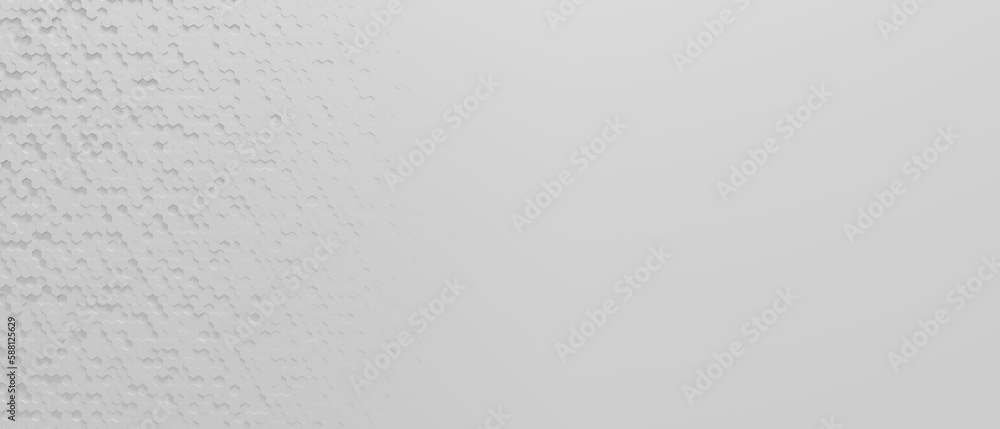 Poster white honeycomb hexagon background wallpaper banner pattern with copy space randomly scattered