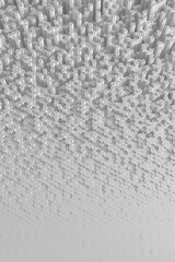 honeycomb hexagon background wallpaper banner pattern with copy space. Blocks rising up.