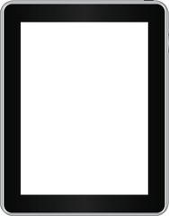 Tablet display screen vector