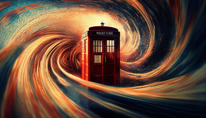 Surrealist Police Public Call Box - Generative Ai