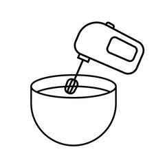 Electric mixer, whisk icon. Cake and dough making. cake icon.
