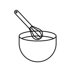 Dough and cake beater icon. Cake and dough making. Pastry icon.