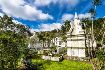 Fototapeta premium Cemetery of San Sebastian, Byzantine style, in Igatu, municipality of Andarai, Bahia, Brazil