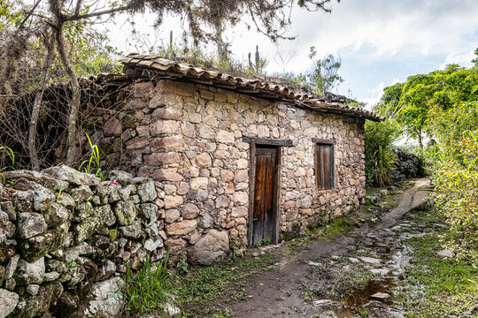 Old stone house in the village of Igatu, Chapada Diamantina, Andarai, Bahia in Brazil