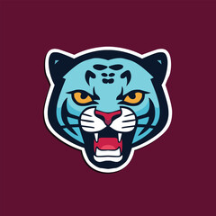 tiger head vector sticker