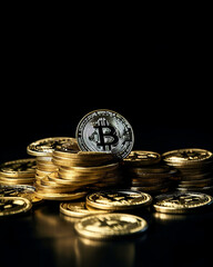 Bitcoin - created with Generative AI technology 