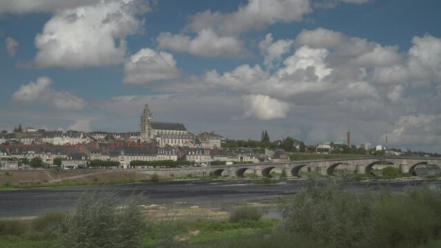 The Loire river at Blois, Loir et Cher Deparment in France