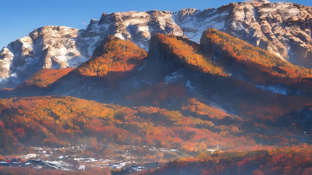  Majestic Autumn Mountain Panorama © George Fontana