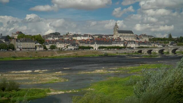 The Loire river at Blois, Loir et Cher Deparment in France