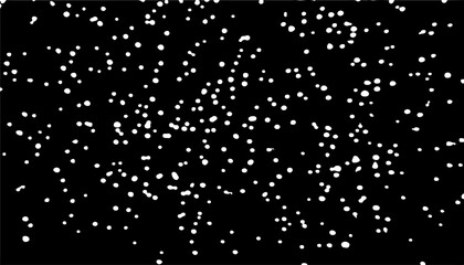 Monochrome texture composed of irregular graphic elements. Distressed uneven grunge background. Abstract vector illustration. Overlay for interesting effect and depth. Isolated on white background.