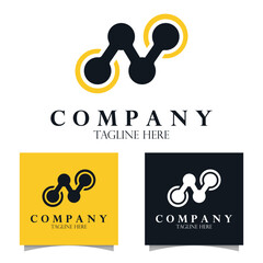 set logo design for company, business ,and brand identity