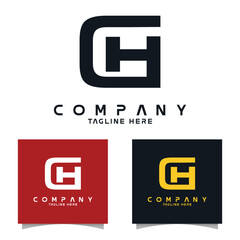 set logo design for company, business ,and brand identity