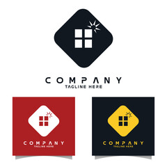 set logo design for company, business ,and brand identity