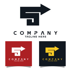set logo design for company, business ,and brand identity