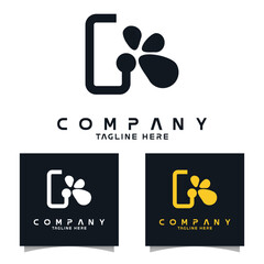 set logo design for company, business ,and brand identity