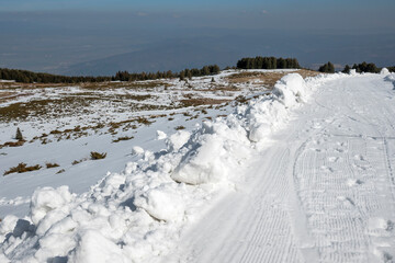Winter landscape of Vitosha Mountain, Bulgaria
