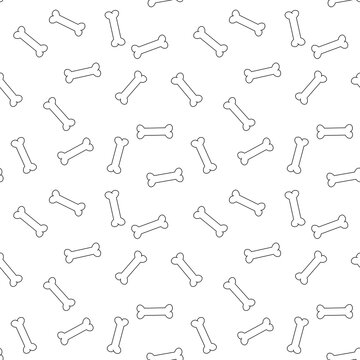 Cartoon animals seamless bones and dog pattern for wrapping paper and fabrics and linens and kids clothes