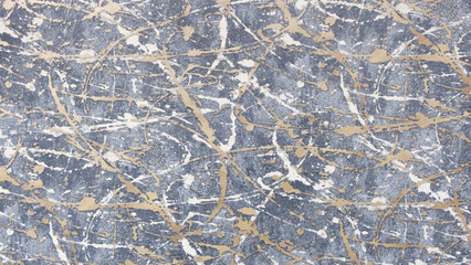 Beautiful Abstract Grunge Decorative Navy Blue Dark Stucco Wall Background. Art Rough Stylized Texture Banner With Space For Text