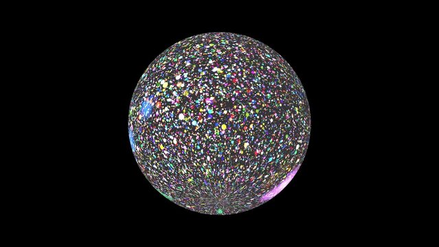 3d render of a glowing sphere	