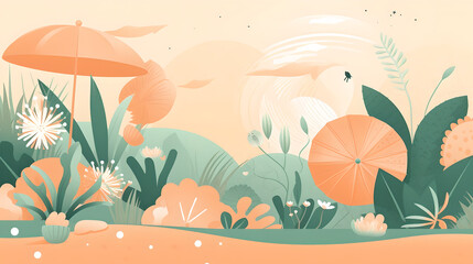 Illustrating the Fun, Adventure, and Relaxation of Summer in Vivid Colors