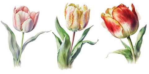 tulip beautiful watercolor 5