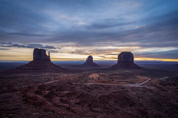 Sunrise in Monument Valley