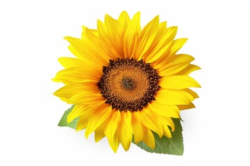 Fototapeta premium Sun Flower, isolated on white background. Generative AI