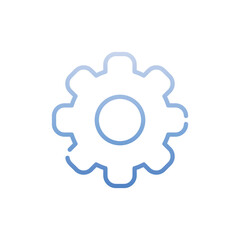 Gear icon. Suitable for Web Page, Mobile App, UI, UX and GUI design