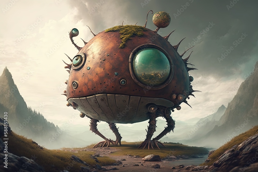 Poster exploring new worlds: a creative tale of anthropomorphism generative ai