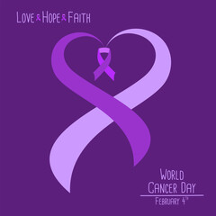 World Cancer Day February 4 Vector Illustration Design