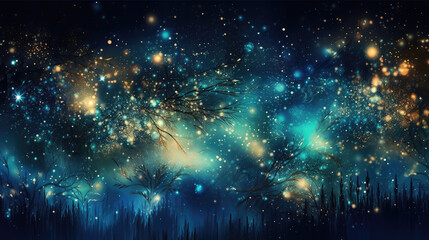 Wallpaper of starry night