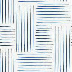 Paint brush geometric seamless pattern. Artistic hand drawn modern print. Linocut style background. Modular grid ornament. Trendy contemporary geo wallpaper
