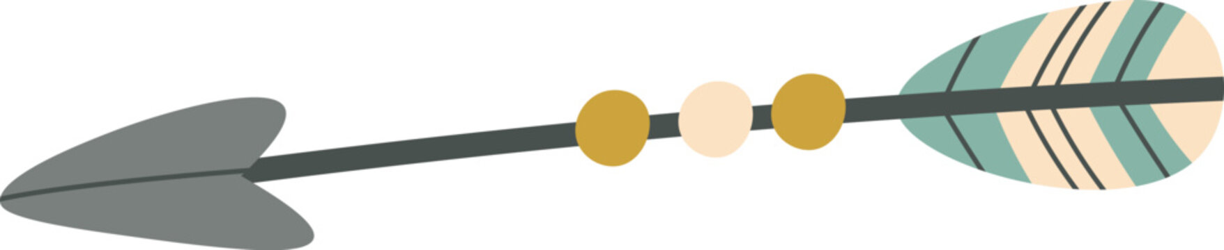 Boho arrows decorative feathers