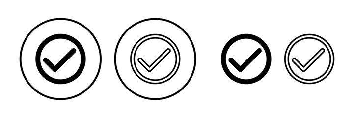 check icon vector. check mark icon. check list button icon.