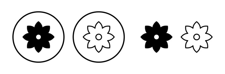 Fototapeta na wymiar Flower icon vector. floral icon. flower logo