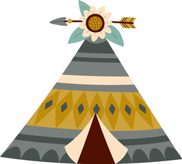 Teepee tent with ornaments © Mykola Syvak