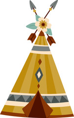 Teepee tent with ornaments © Mykola Syvak