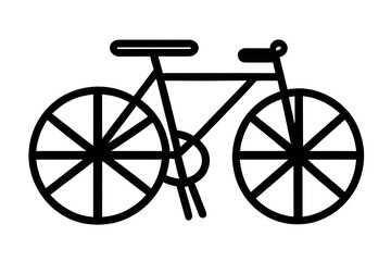 Fototapeta premium black bicycle icon 